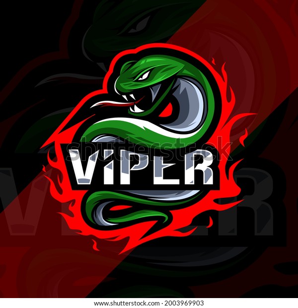 Viper Mascot Logo Esport Design Stock Vector (Royalty Free) 2003969903 ...