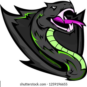 Viper Mascot Logo Vector