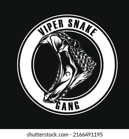 viper snake gang logo concept