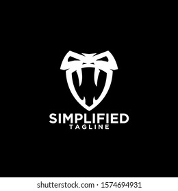 viper snake head black logo icon design