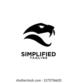viper snake head logo icon design