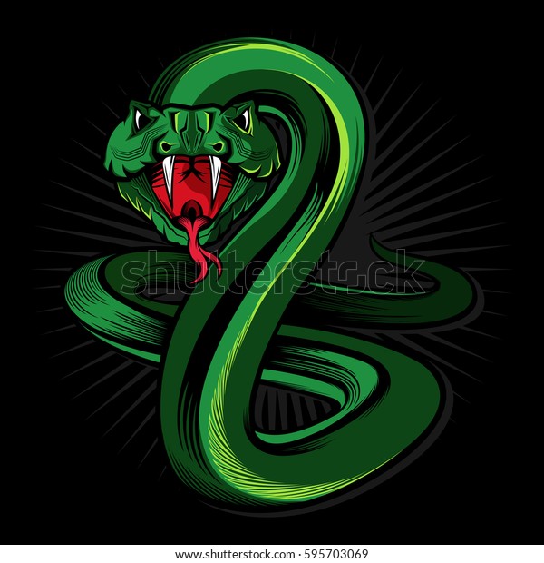 Viper Snake Illustration Stock Vector (Royalty Free) 595703069 ...