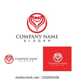 viper snake logo design element  danger snake icon. viper symbol
