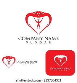 viper snake logo design element  danger snake icon. viper symbol