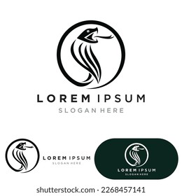 viper snake logo design element  danger snake icon. viper symbol