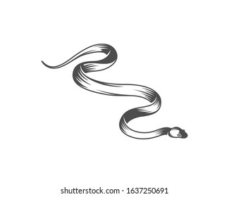 Viper snake logo design vector, Animal graphic, Snake design Template illustration