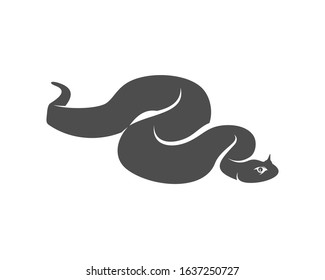 Viper snake logo design vector, Animal graphic, Snake design Template illustration