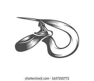 Viper snake logo design vector, Animal graphic, Snake design Template illustration