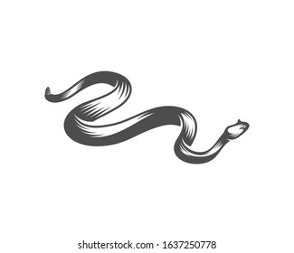 Viper snake logo design vector, Animal graphic, Snake design Template illustration