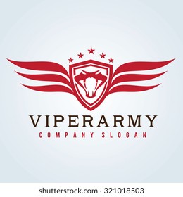 Viper Snake Logo Template