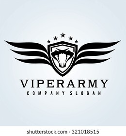 Viper Snake Logo Template