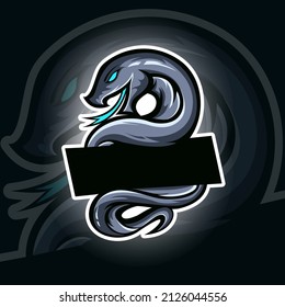 Diseño del logo de la mascota de la víbora