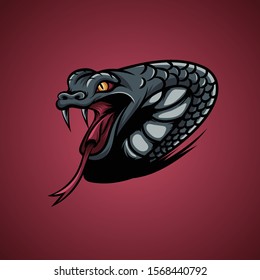 Viper snake mascot for sport and esport logo team