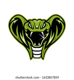 viper snake vector logo template