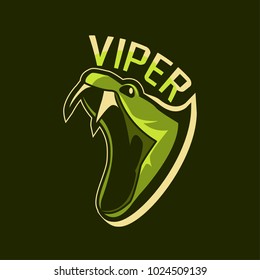 Viper Sport Logo On Green Background