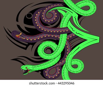 Viper tattoo