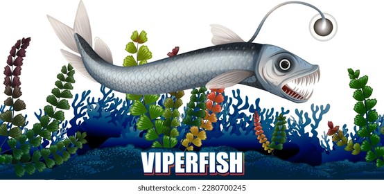 Viperfish Deep Sea Creature illustration
