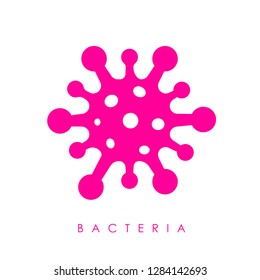 Viral bacteria vector pictogram illustration isolated on white background
