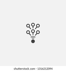 viral base icon. Simple sign illustration. viral symbol design. Can be used for web, print and mobile