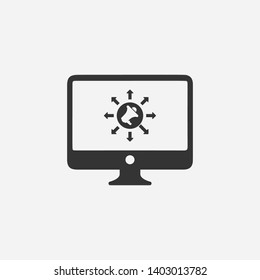 viral blogging icon vector concept.