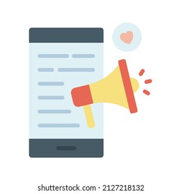 Viral Content icon vector image. Can also be used for Digital Marketing. Suitable for mobile apps, web apps and print media.