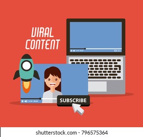 viral content video start launch suscribe digital