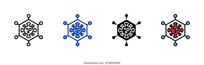Viral Dormancy icon set multiple style collection