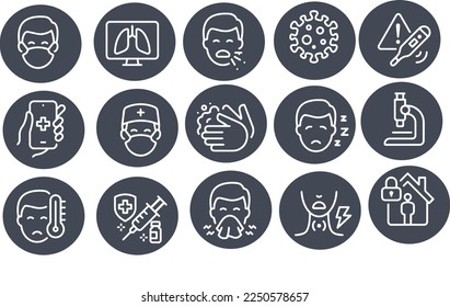 Viral Infection vector design icon