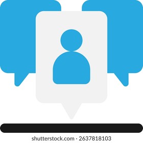 Viral Marketing Advertising  Icon Vector Flat Illustration