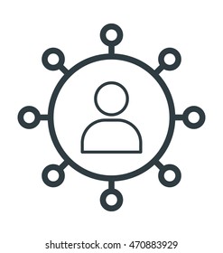 Viral Marketing Colored Vector Icon