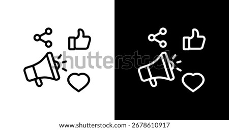 Viral Marketing Icon Set Multiple Style Collection