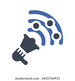 Icono de marketing viral, gráficos de Vector