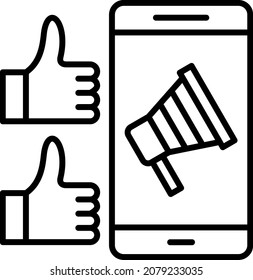 Viral Marketing icon vector image. Can also be used for web apps, mobile apps and print media.