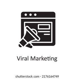 Viral Marketing vector Solid Icon Design illustration. Project Managements Symbol on White background EPS 10 File