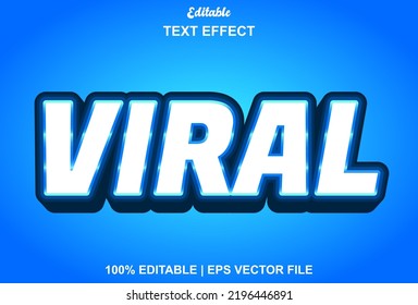 viral text effect with 3d style.