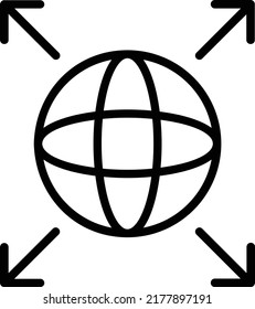 diseño de icono de línea de vector viral