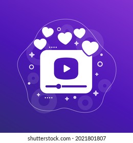 viral video content icon for web