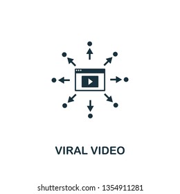 Viral Video icon. Creative element design from content icons collection. Pixel perfect Viral Video icon for web design, apps, software, print usage.