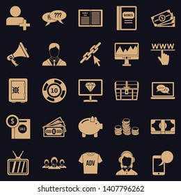 Viral video icons set. Simple set of 25 viral video vector icons for web for any design