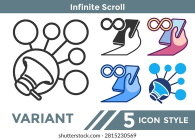Virality icon for representing rapid information spread systems, network sharing patterns, and viral communication concepts. Line, Filled, Color, Dualtone style.