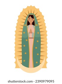 virgen de guadalupe image illustration