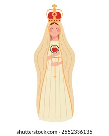 Jungfrau von Fatima-Statue einzeln