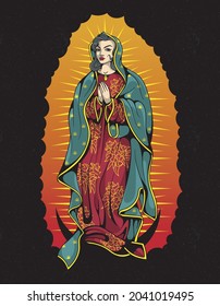 Virgin Of Guadalupe Graphic Art