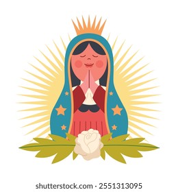 virgem de guadalupe design isolado