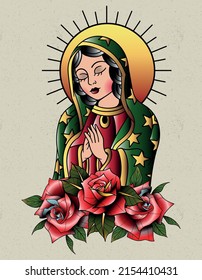 virgin of guadalupe mexican idol graphic