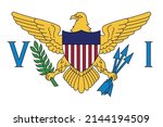 Virgin Islands Flag. flag of Virgin Islands United states of America