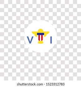 virgin islands icon sign and symbol. virgin islands color icon for website design and mobile app development. Simple Element from countrys flags collection for mobile concept and web apps icon.