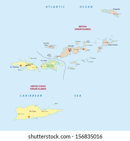 Virgin Islands Map