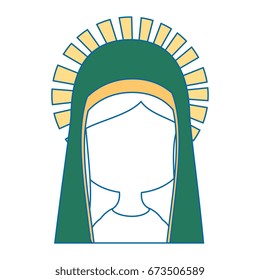 Virgin mary cartoon