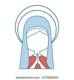 Virgin mary cartoon